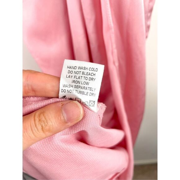 Superdown Blake High Slit Slip Maxi Dress‎ in Pink Size XXS - Picture 8 of 14